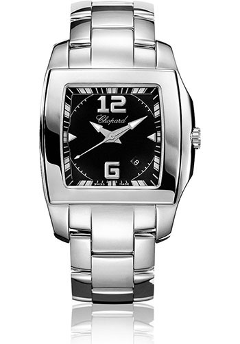 Chopard Two O Ten Lady Watch - Steel Case - Black Dial