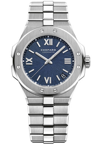 Chopard Alpine Eagle Watch - 41.00 mm Steel Case - Blue Dial