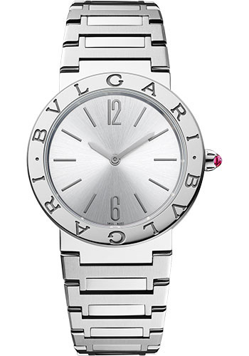 Bvlgari Bvlgari Bvlgari Watch - 33 mm Stainless Steel Case - Silvered Sunray Dial - Bracelet
