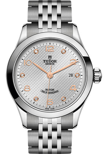 Tudor 1926 Watch - 28mm Steel Case - Silver Diamond Dial